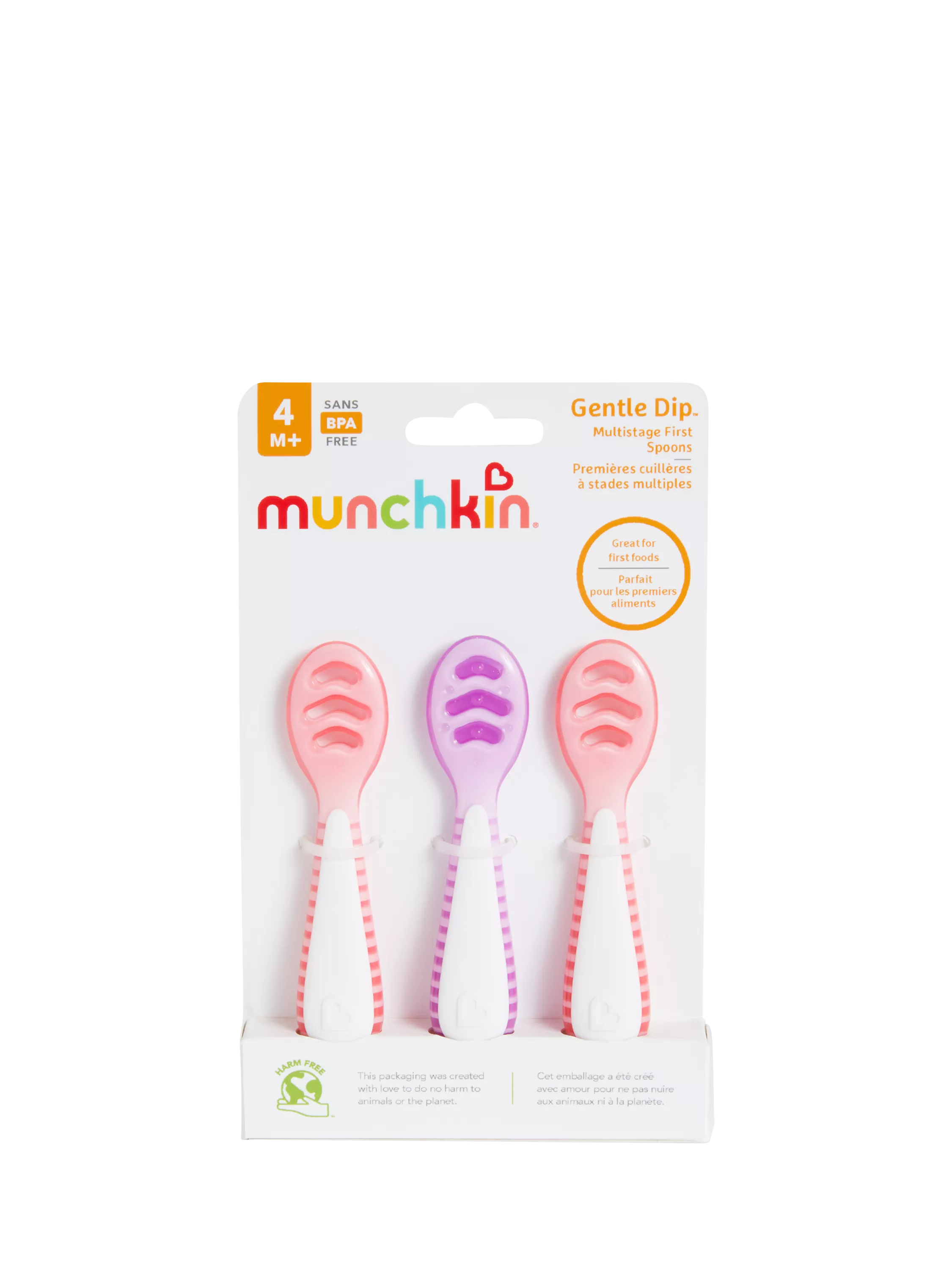 Munchkin Gentle Dip weaning spoon pack of 3, imported from the UK