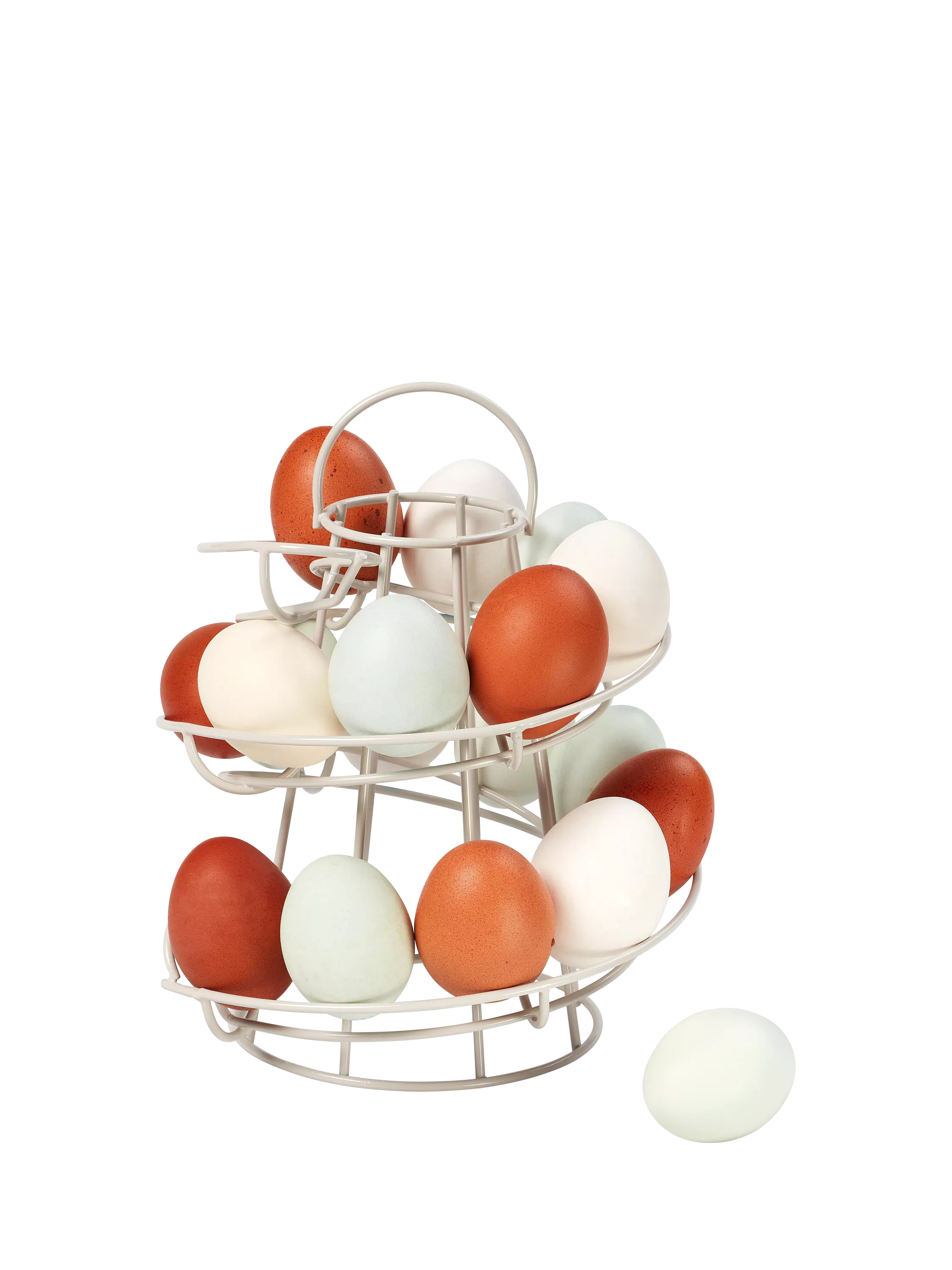 Tala Helter Skelter egg holder cream for 20 eggs, UK version