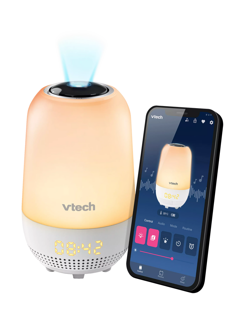 VTech V-Hush Lite soothing sleep trainer night light projector, UK version