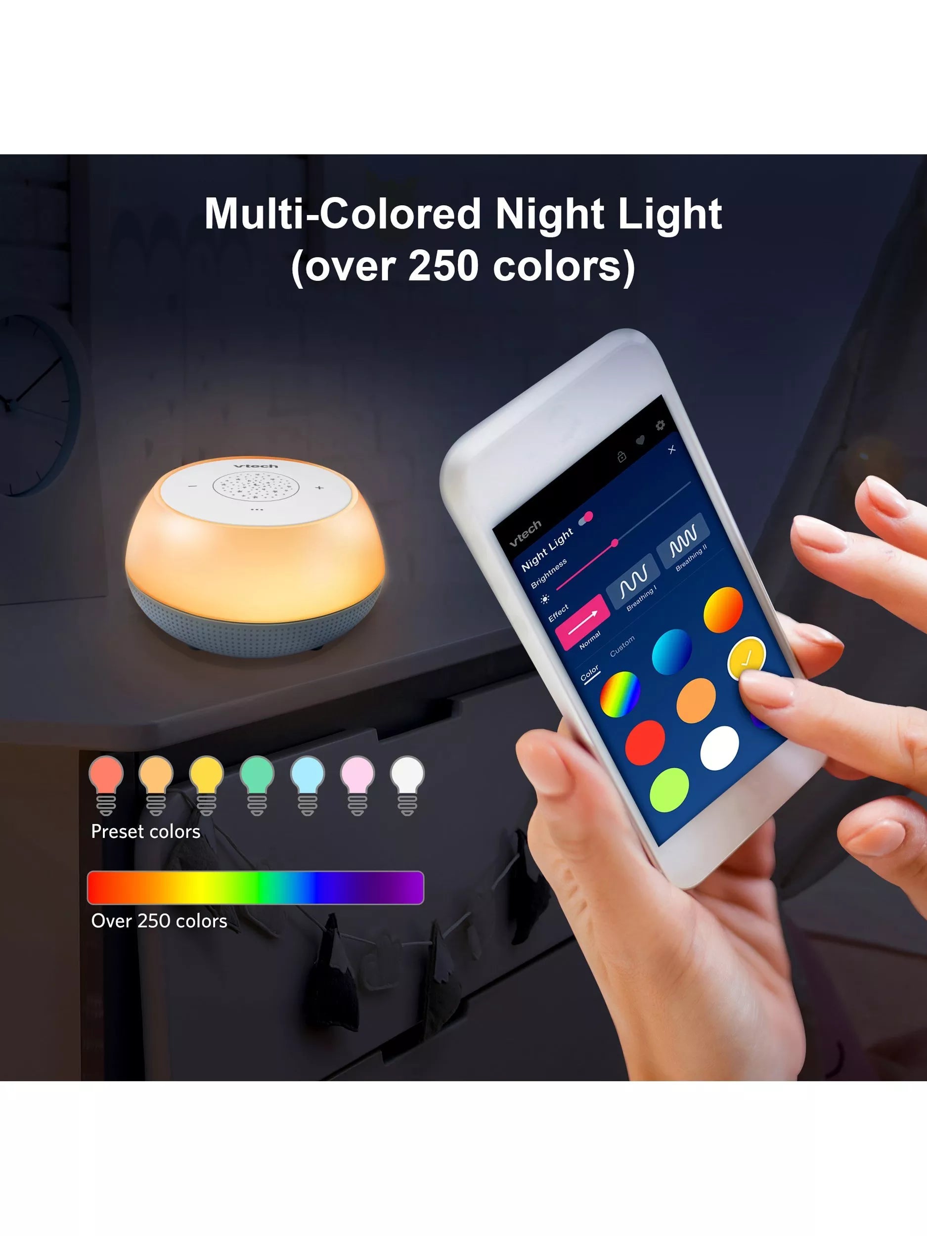 VTech mini sleep training soother with night light and projector (British brand)