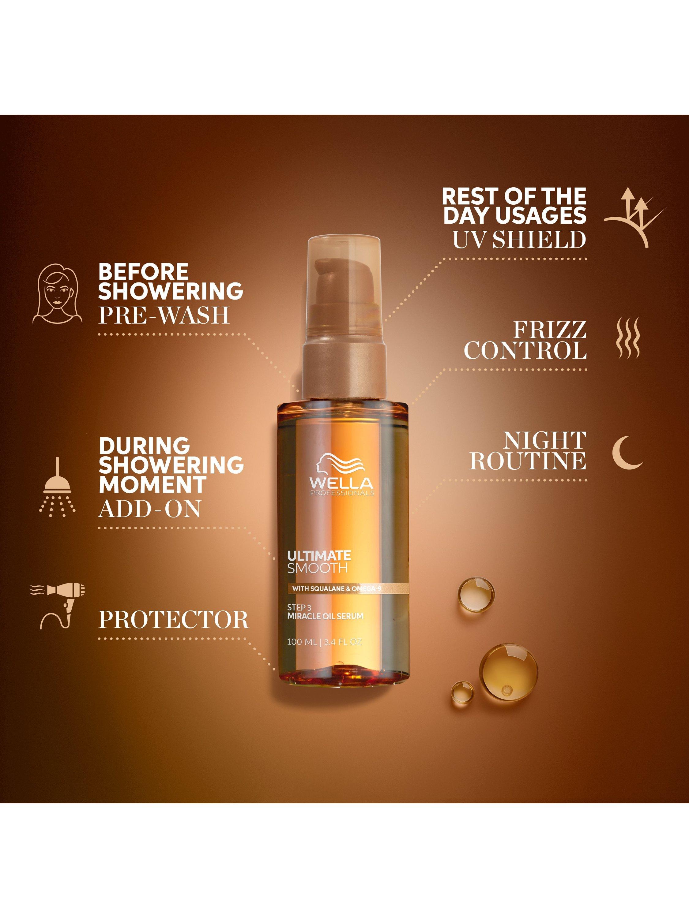 Wella hair oil serum for smooth, frizz-free hair (British brand)