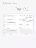 BLOX Stationery large academic diary 2025-26 denim, UK version