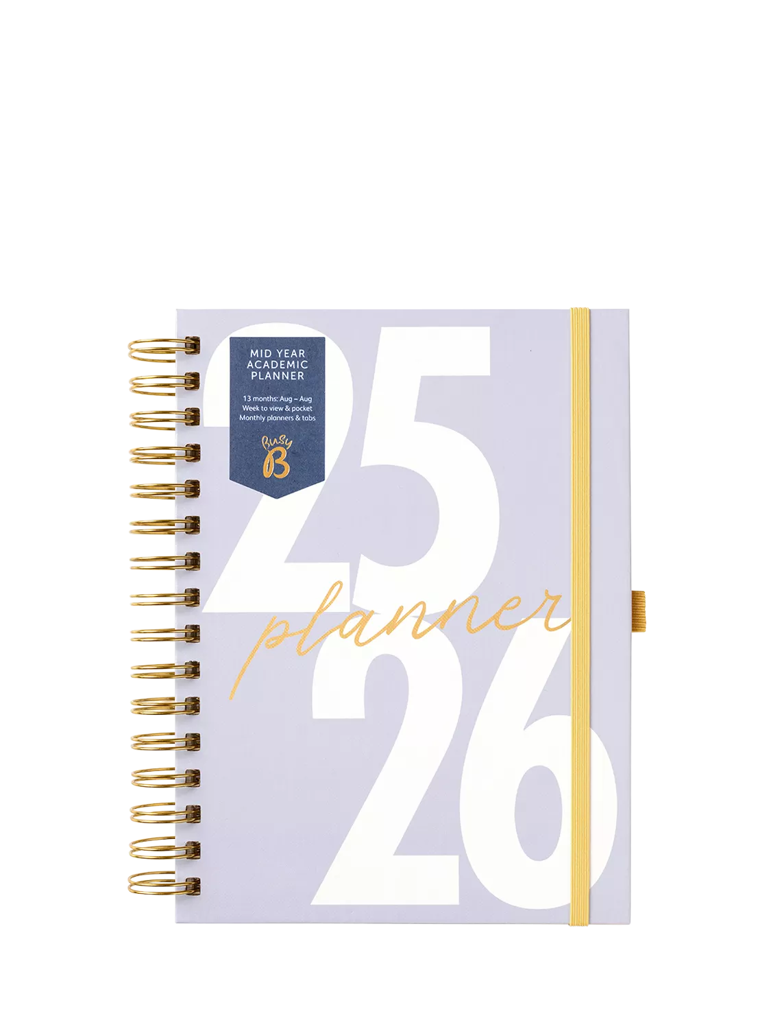 Busy B lavender academic planner 2025-26, imported from the UK