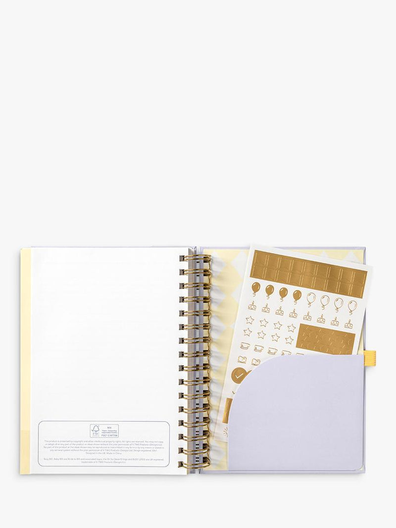 Busy B lavender academic planner 2025-26, imported from the UK