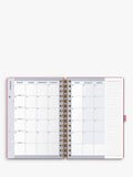 Busy B 2025-26 week-to-view planner pink - British product