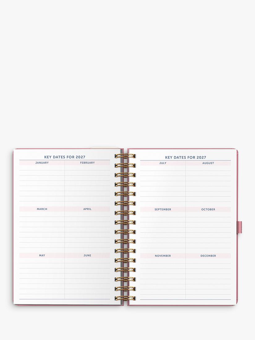 Busy B 2025-26 week-to-view planner pink - British product