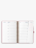 Busy B 2025-26 week-to-view planner pink - British product