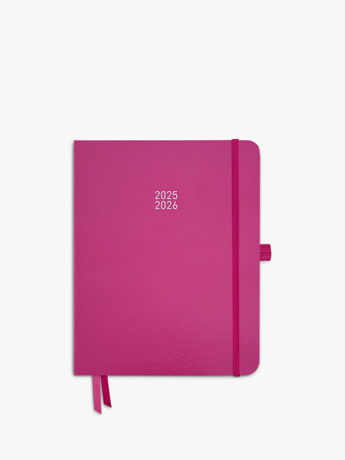 MUM's Office Big Family Planner pink hardback diary 2025-26, UK version