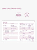 MUM's Office Big Family Planner pink hardback diary 2025-26, UK version