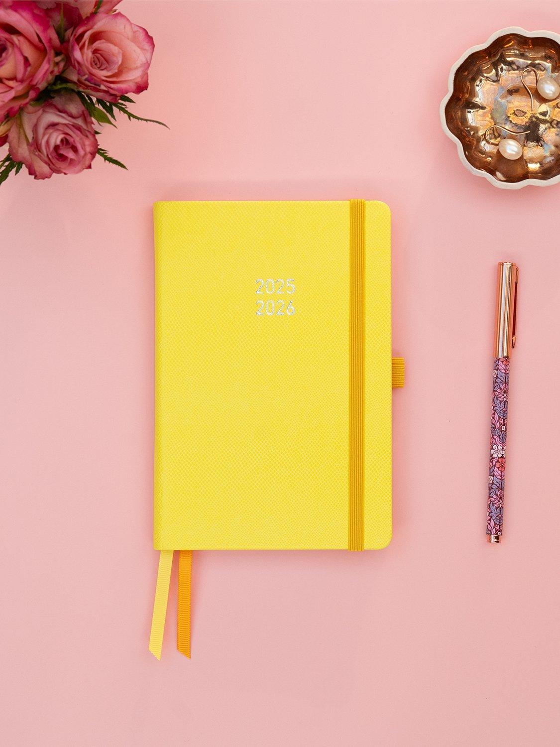 MUM's Office family diary academic 2025-26 Lemon - British product