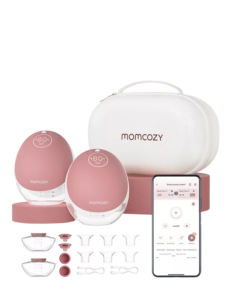 Momcozy M9 double breast pump mobile flow (British brand)