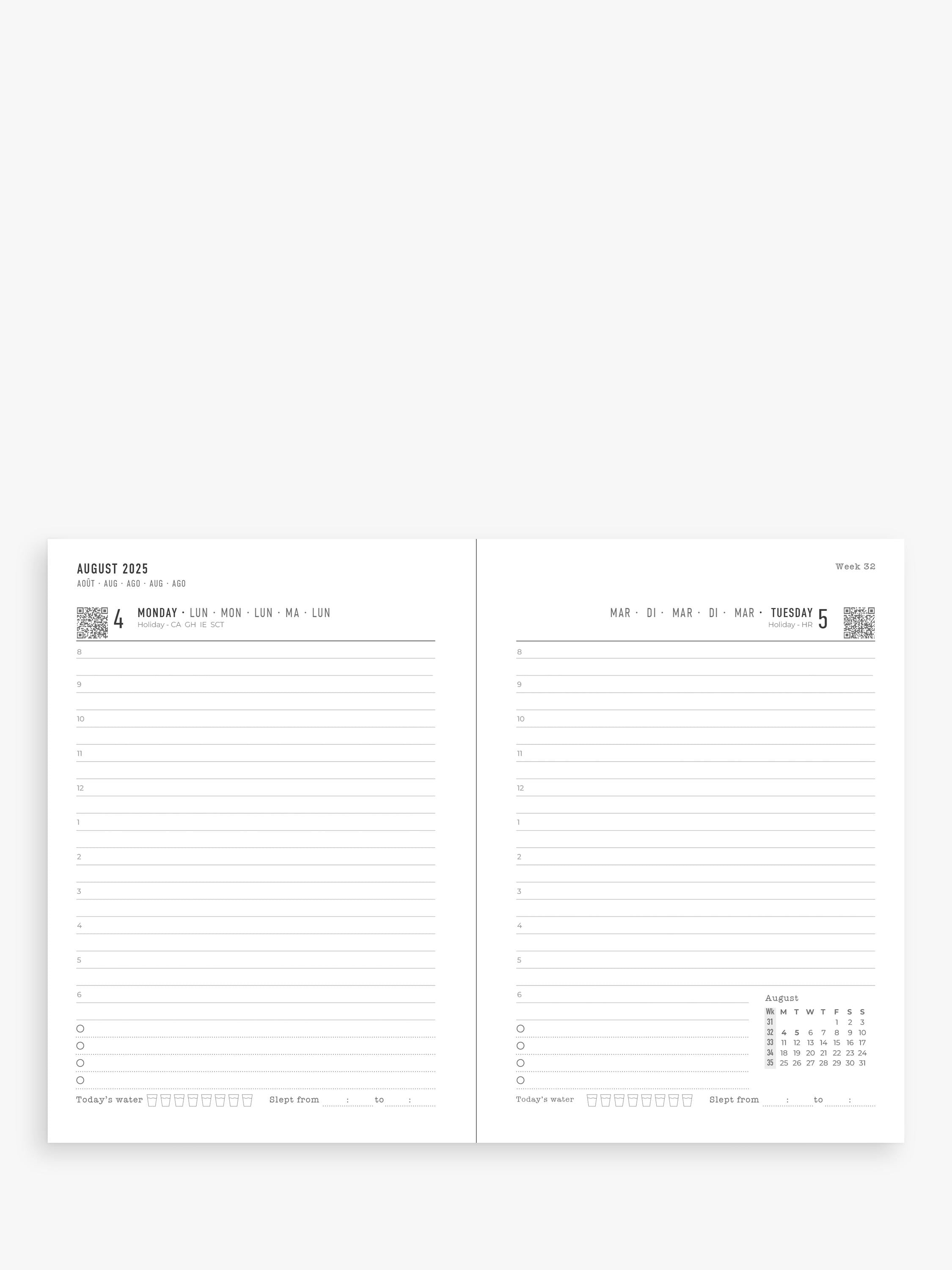Letts A6 Dazzle academic diary 2025-26, UK version