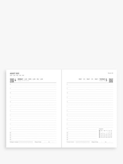 Letts A6 Dazzle Day Per Page Academic 2025-26 Diary