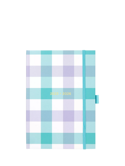 Letts A5 Gingham Week To View Mid Year Academic 2025-26 Diary