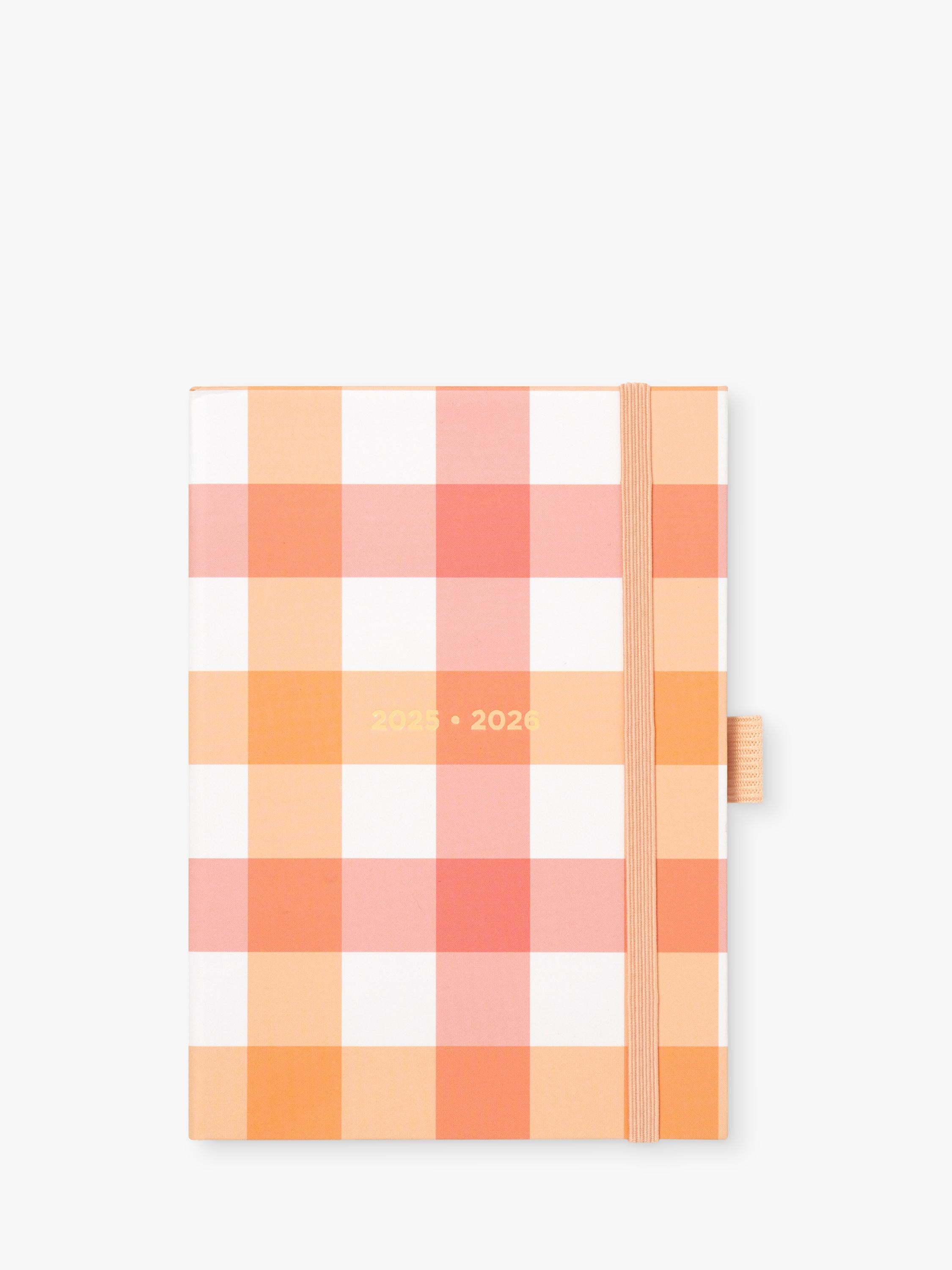 Letts academic week to view diary A5 gingham, UK version