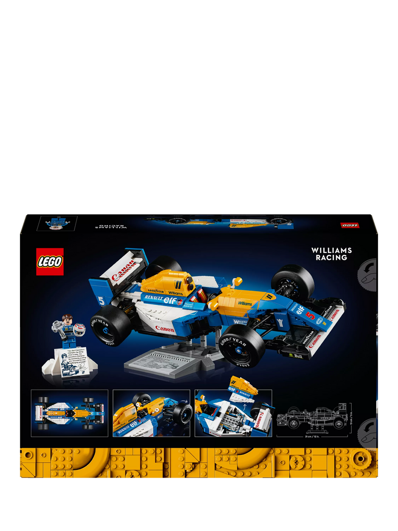 Lego Icons Williams Racing FW14B & Nigel Mansell model building kit, UK version