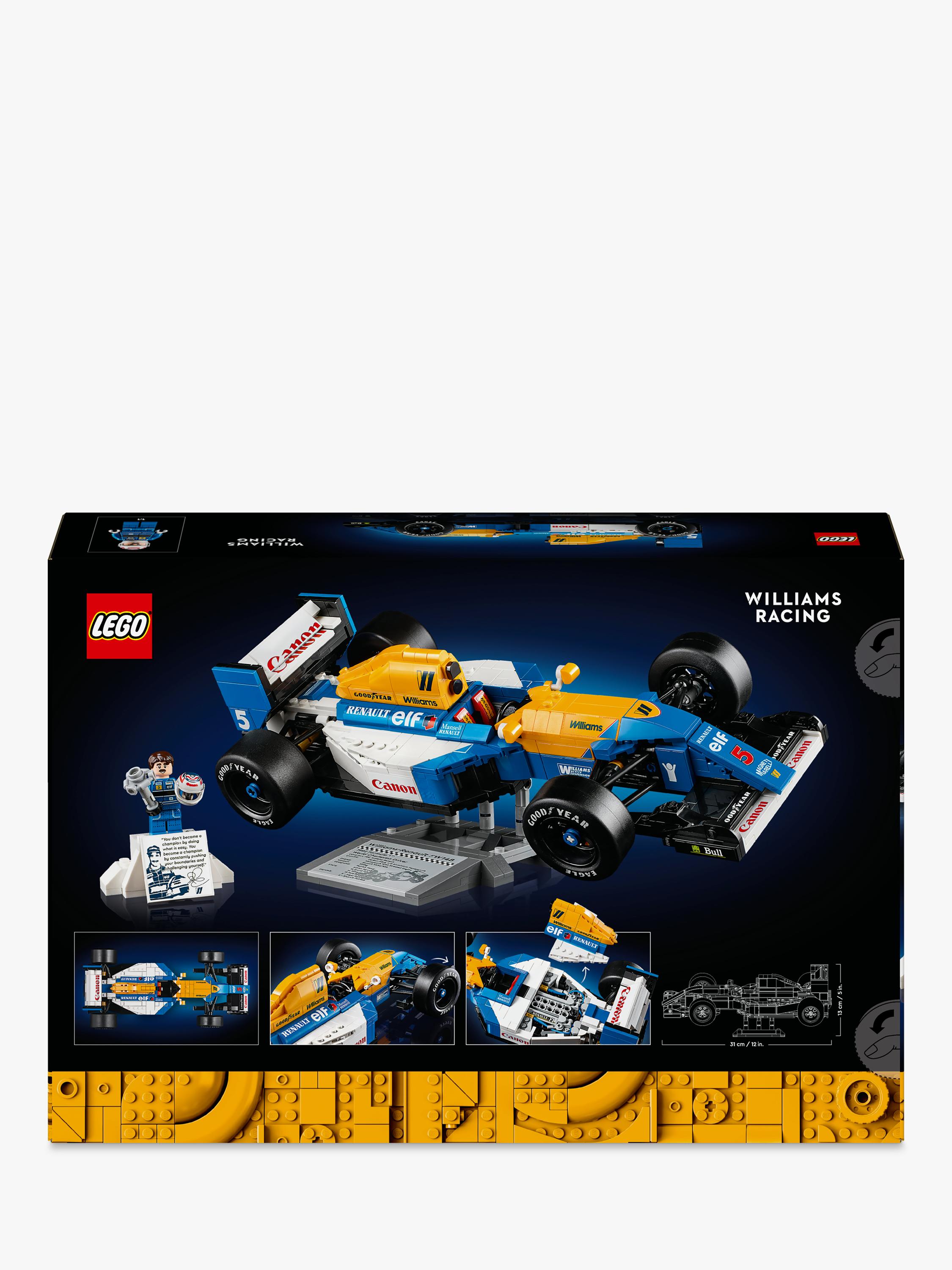 Lego Icons Williams Racing FW14B & Nigel Mansell model building kit, UK version