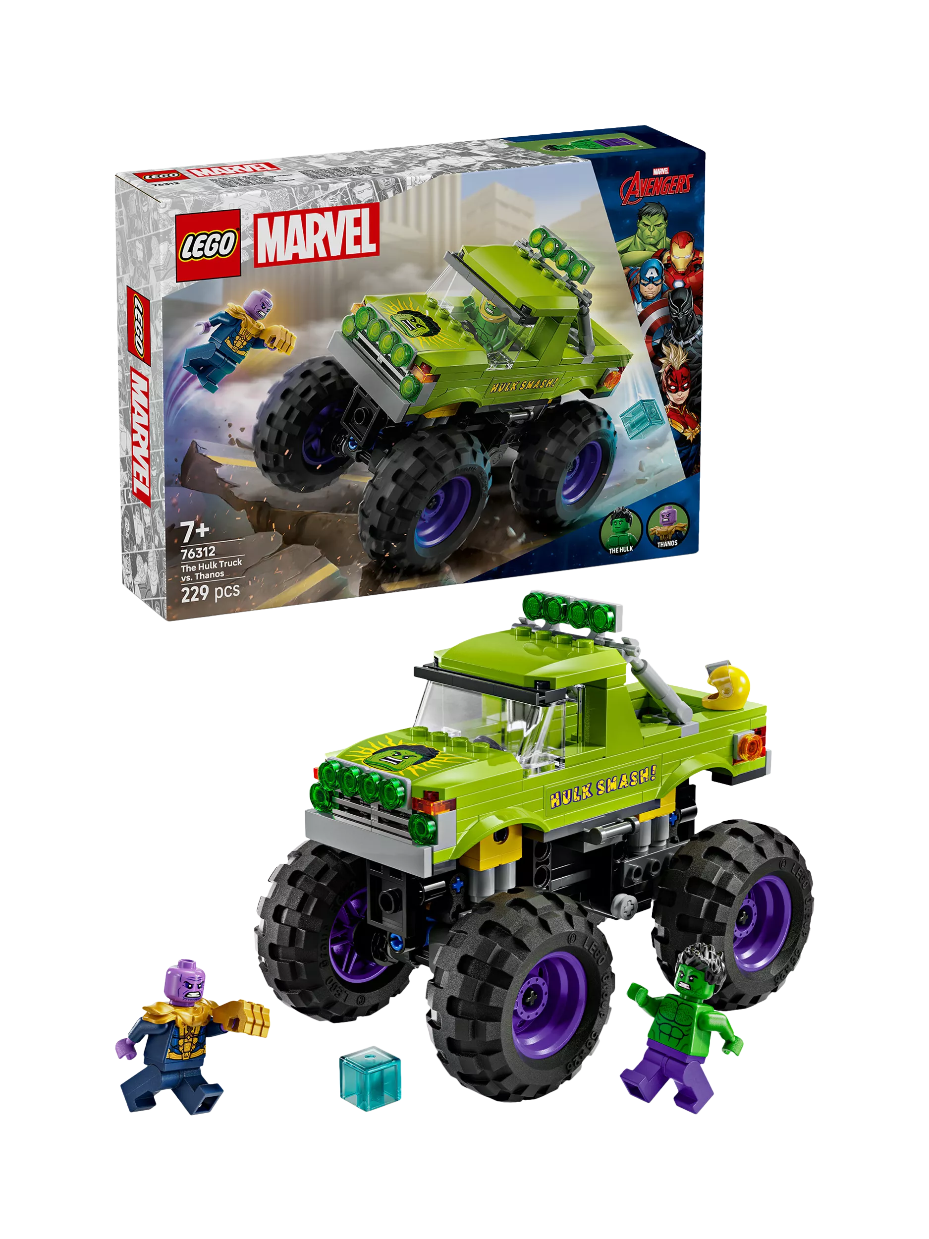 LEGO Marvel Hulk Truck building set 229 pieces imported from the UK