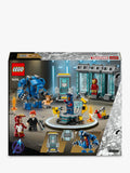 LEGO Marvel Iron Man's Laboratory Hall of Armour building toy, UK version