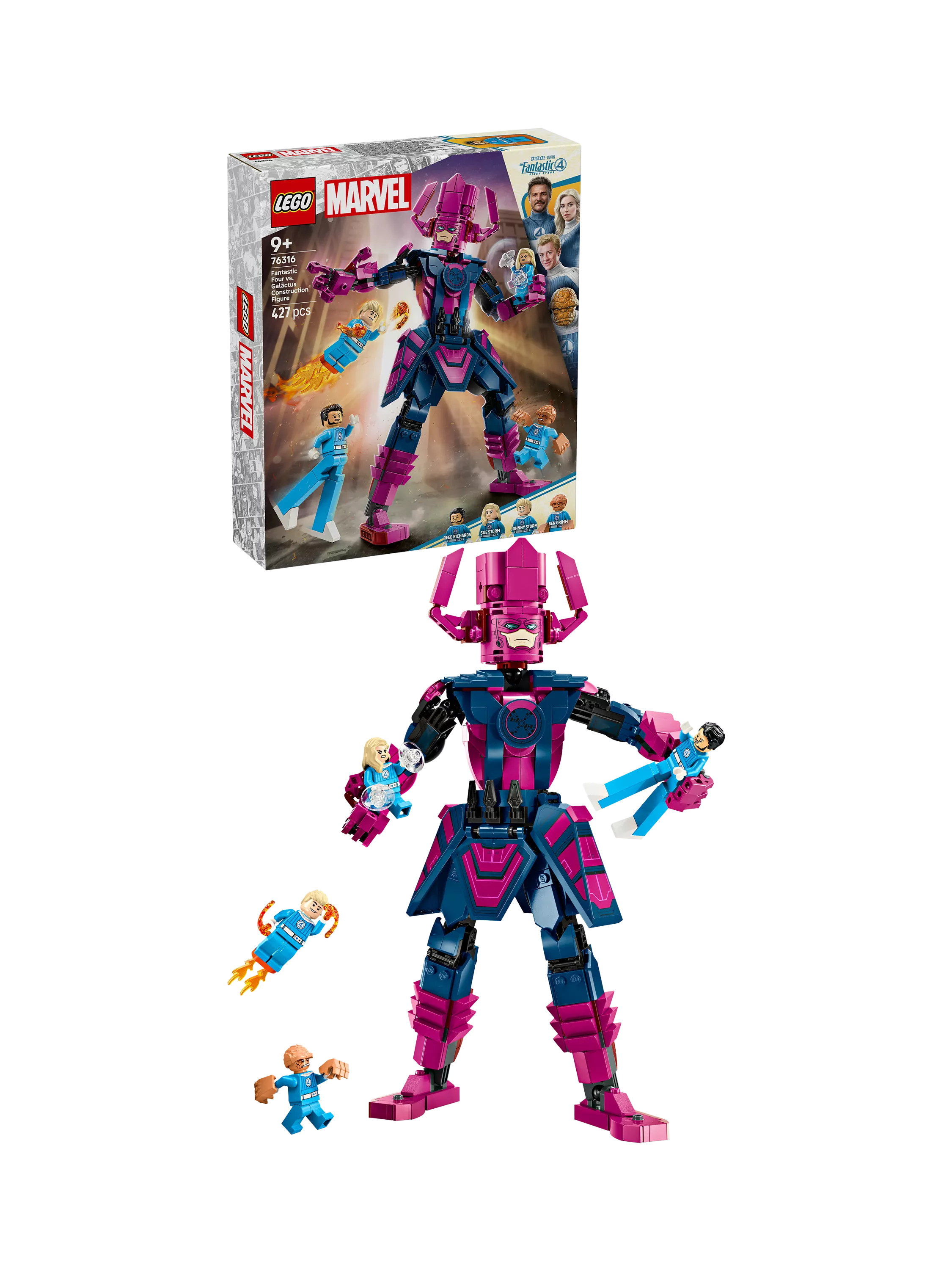 LEGO Fantastic Four vs. Galactus construction figure 427 pieces, imported from the UK