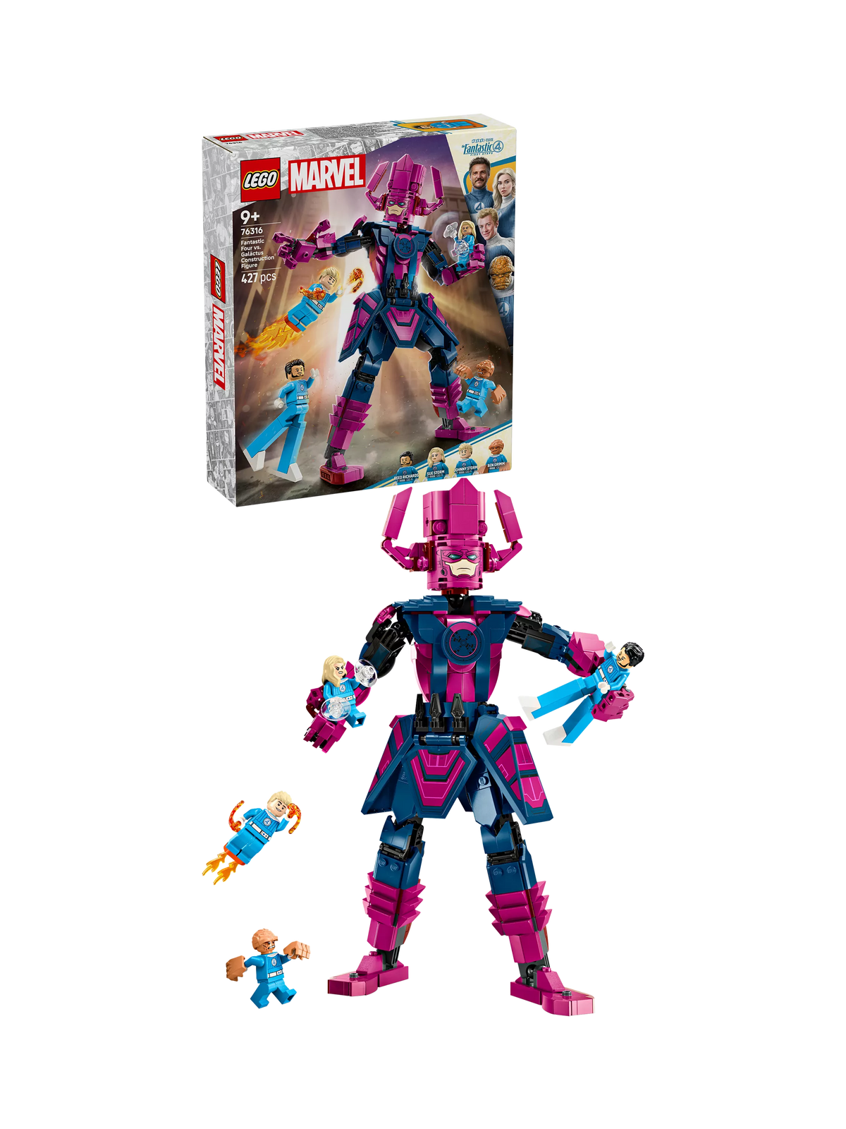LEGO Fantastic Four vs. Galactus construction figure 427 pieces, imported from the UK