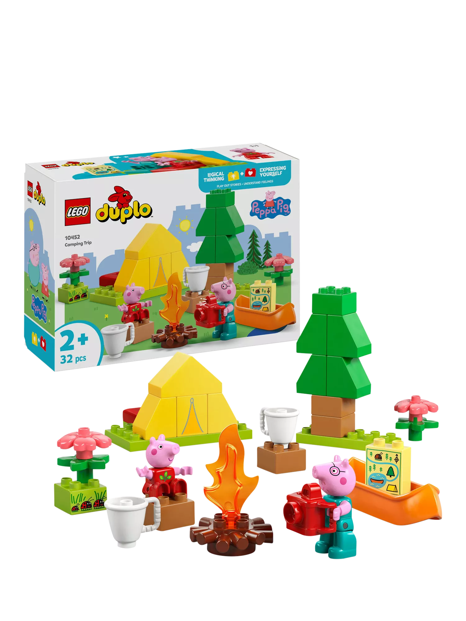 LEGO DUPLO Peppa Pig camping trip set, imported from the UK