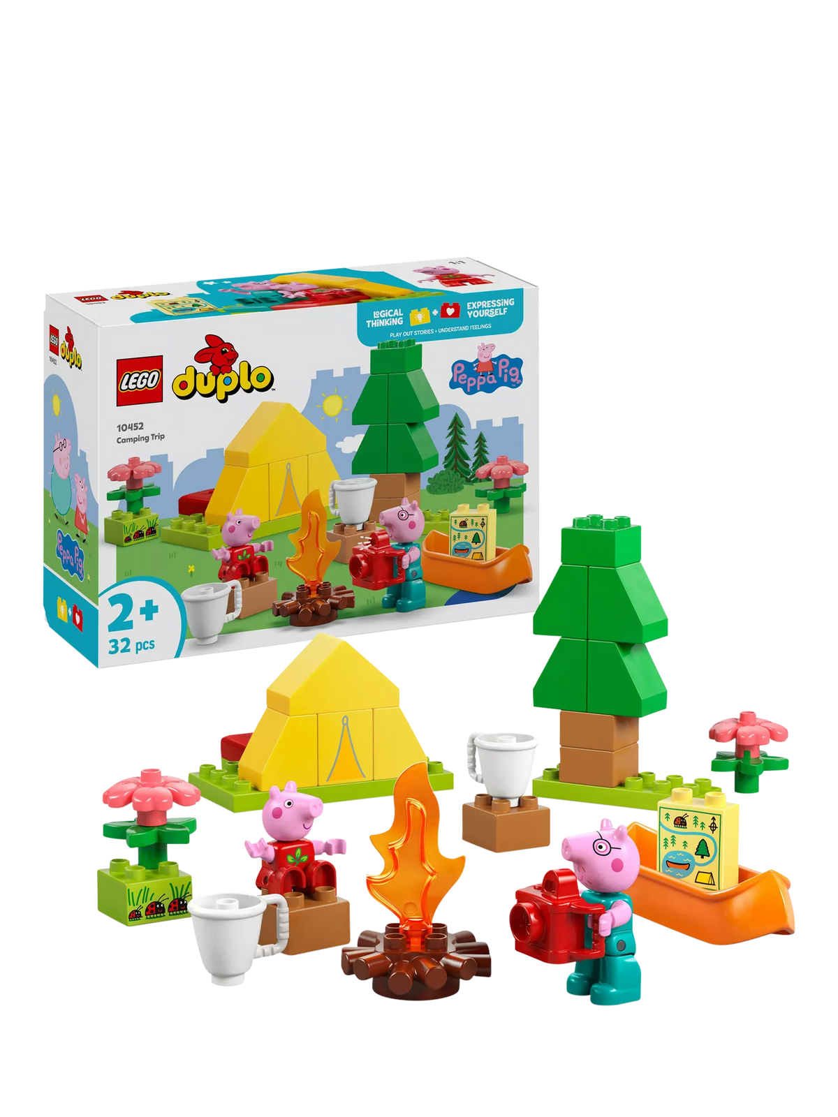 LEGO DUPLO Peppa Pig camping trip set, imported from the UK