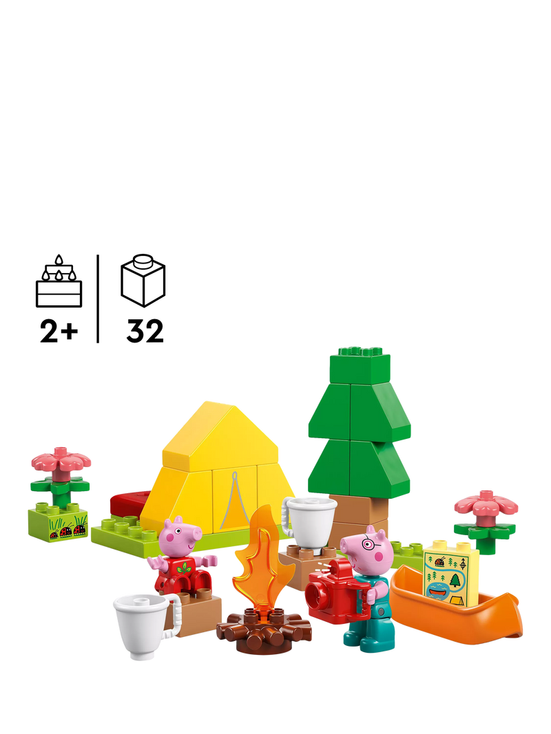 LEGO DUPLO Peppa Pig camping trip set, imported from the UK