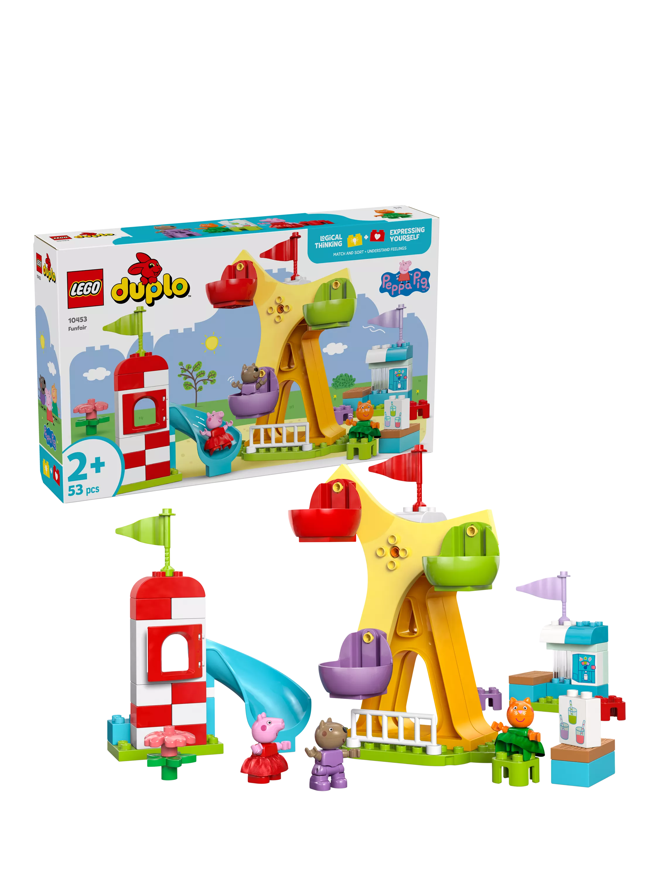 LEGO DUPLO Peppa Pig Funfair toddler toy, UK version