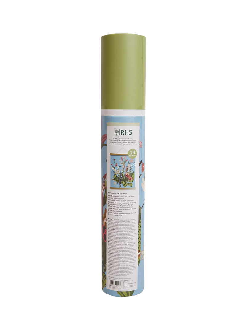 RHS paint by numbers kit exotic floral (British brand)