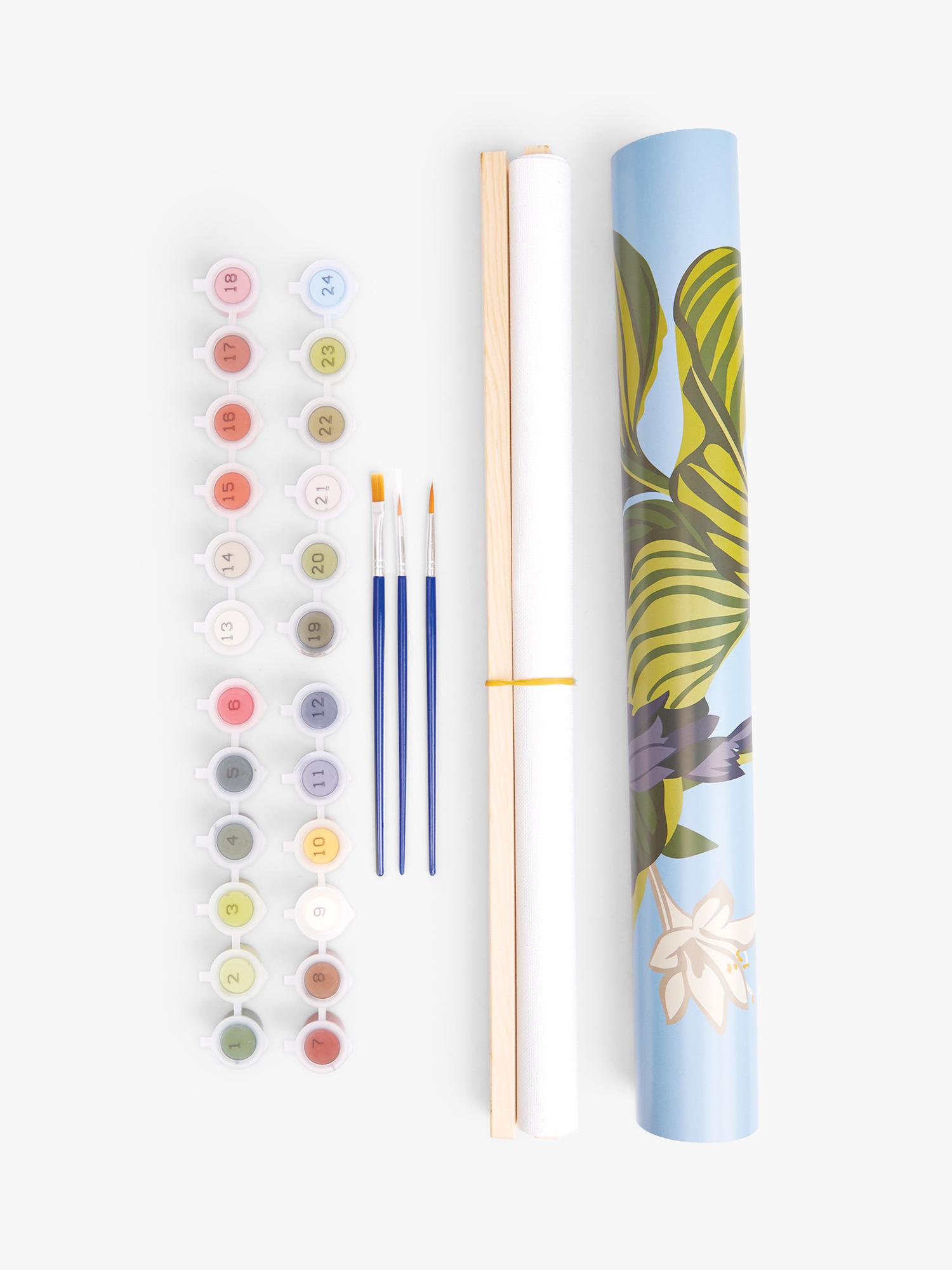 RHS paint by numbers kit exotic floral (British brand)