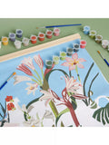 RHS paint by numbers kit exotic floral (British brand)