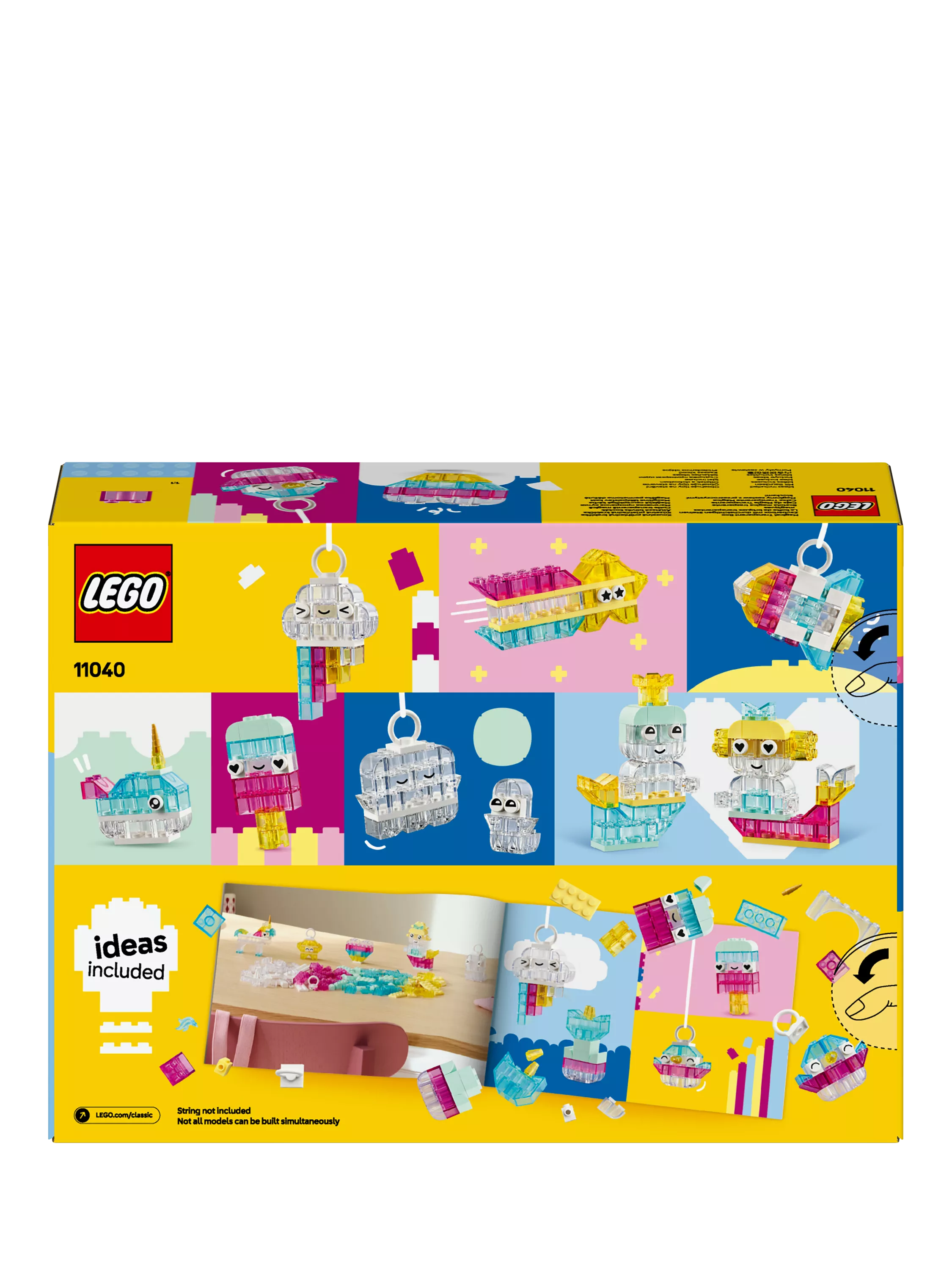 Lego Classic Transparent Box 340 pcs colourful bricks, UK version