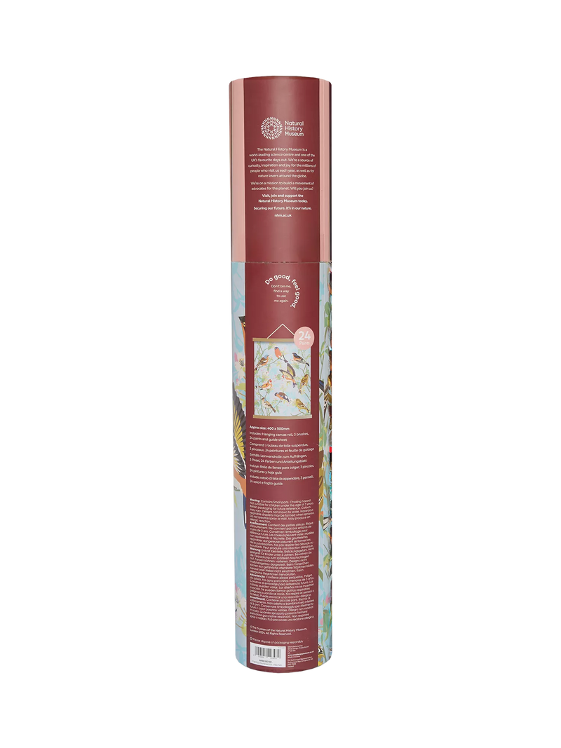 Natural History Museum Garden Birds paint by numbers kit - British product