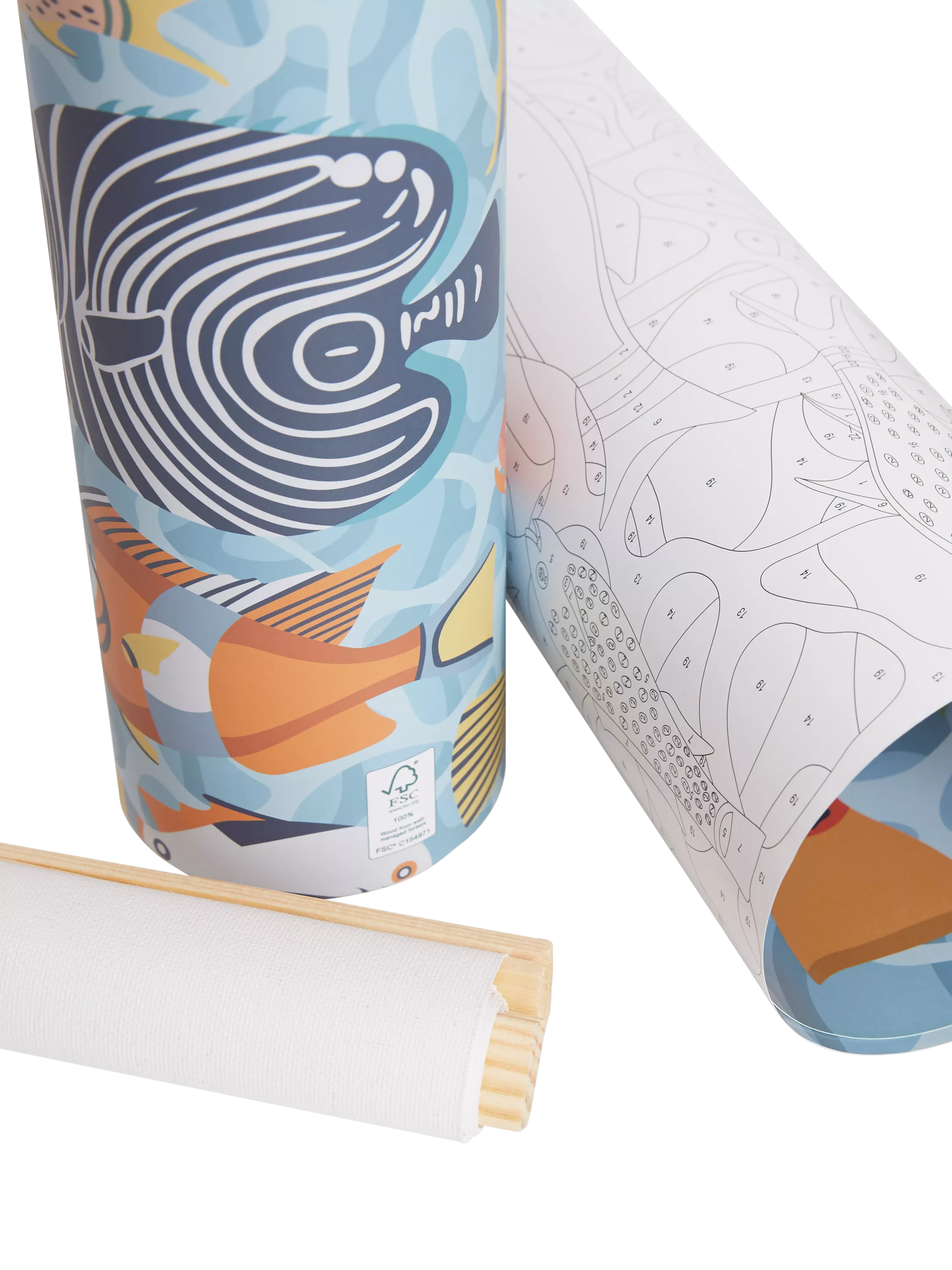 Natural History Museum Ocean paint by numbers kit (British brand)