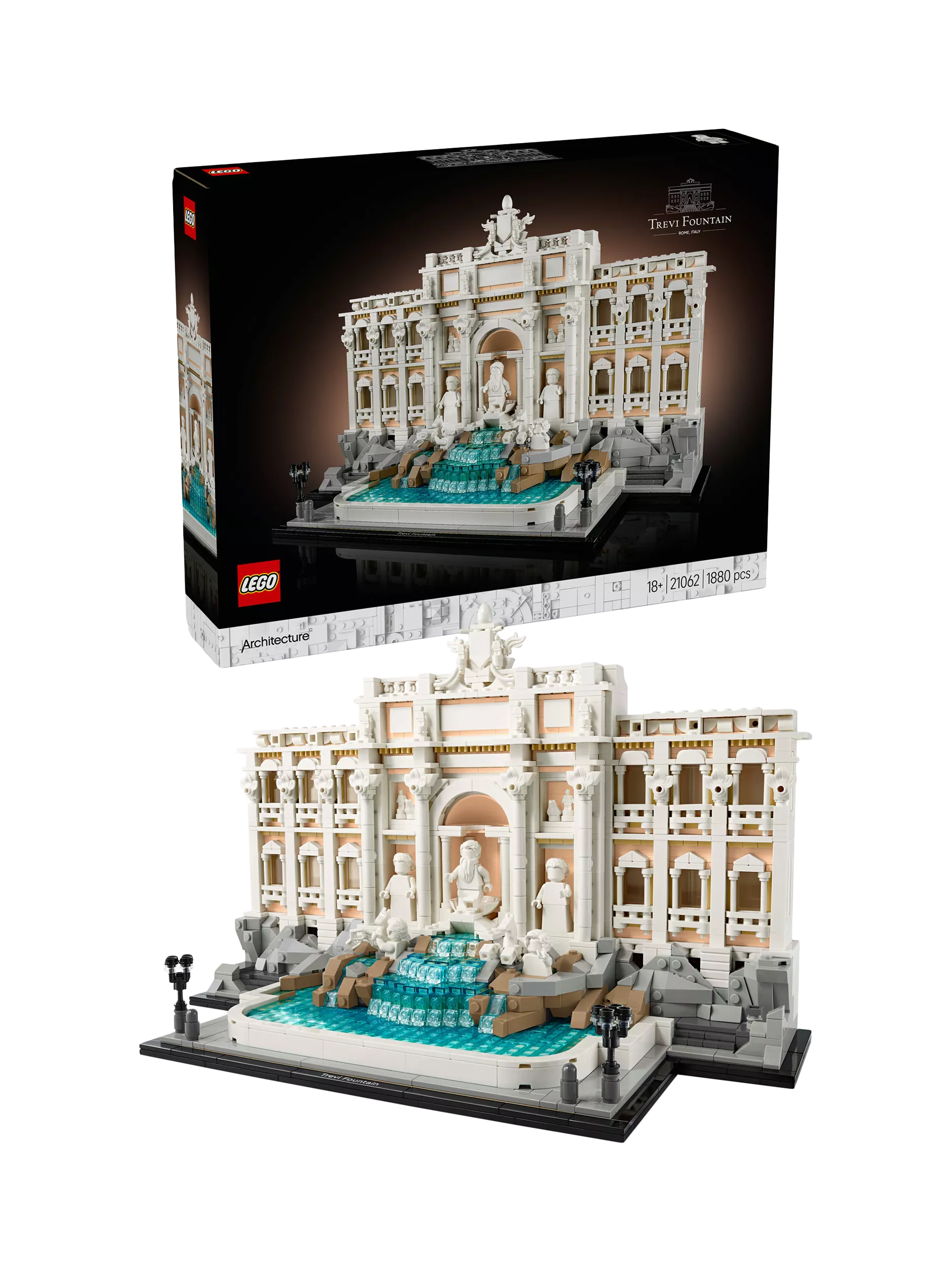 Trevi Fountain Architecture Model Set 21062, UK version