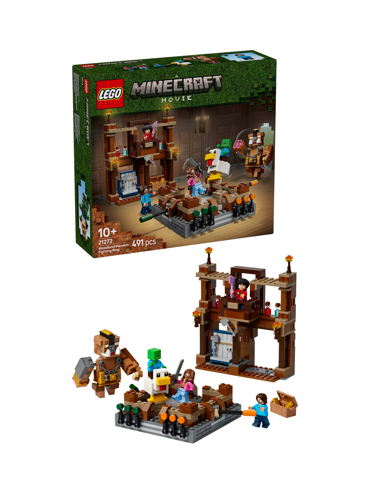 LEGO Minecraft Woodland Mansion Fighting Ring, UK version