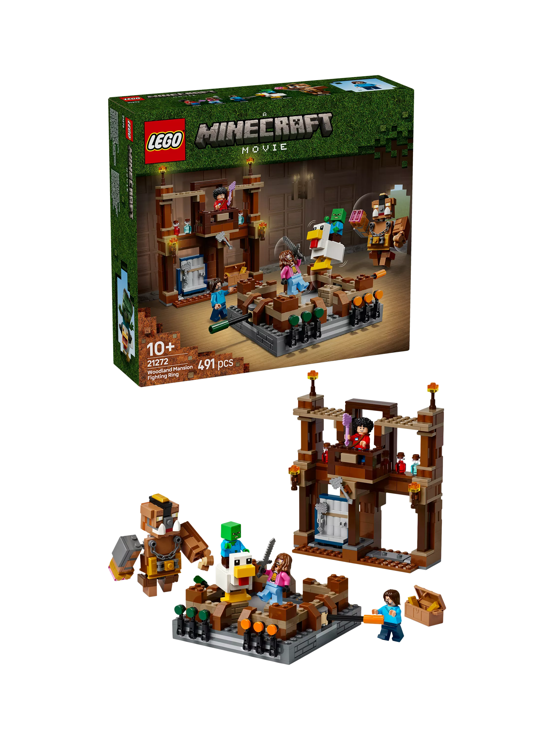LEGO Minecraft Woodland Mansion Fighting Ring, UK version