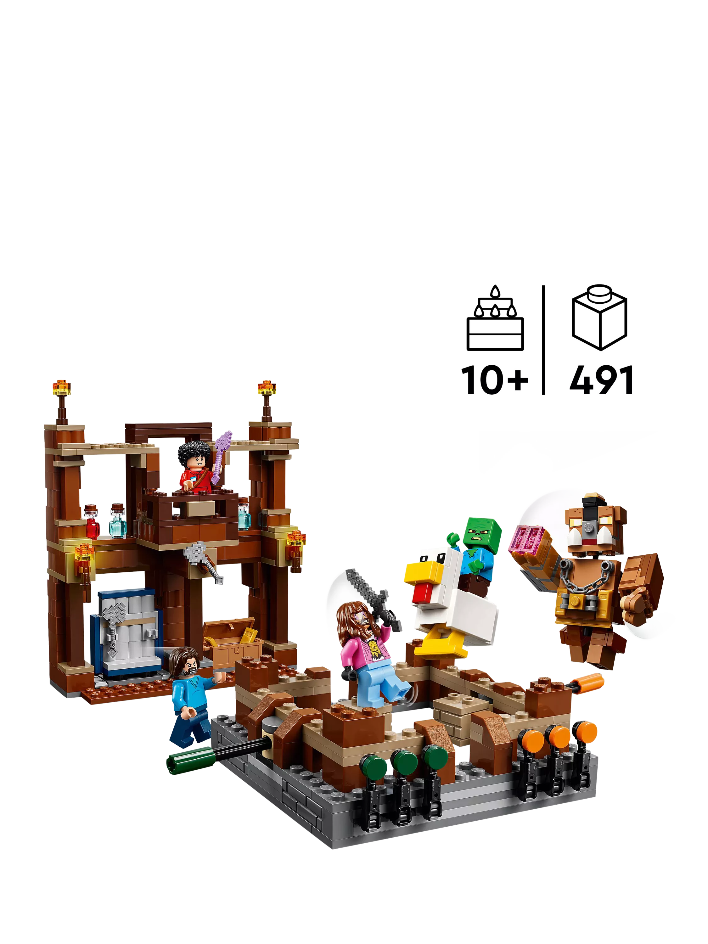 LEGO Minecraft Woodland Mansion Fighting Ring, UK version