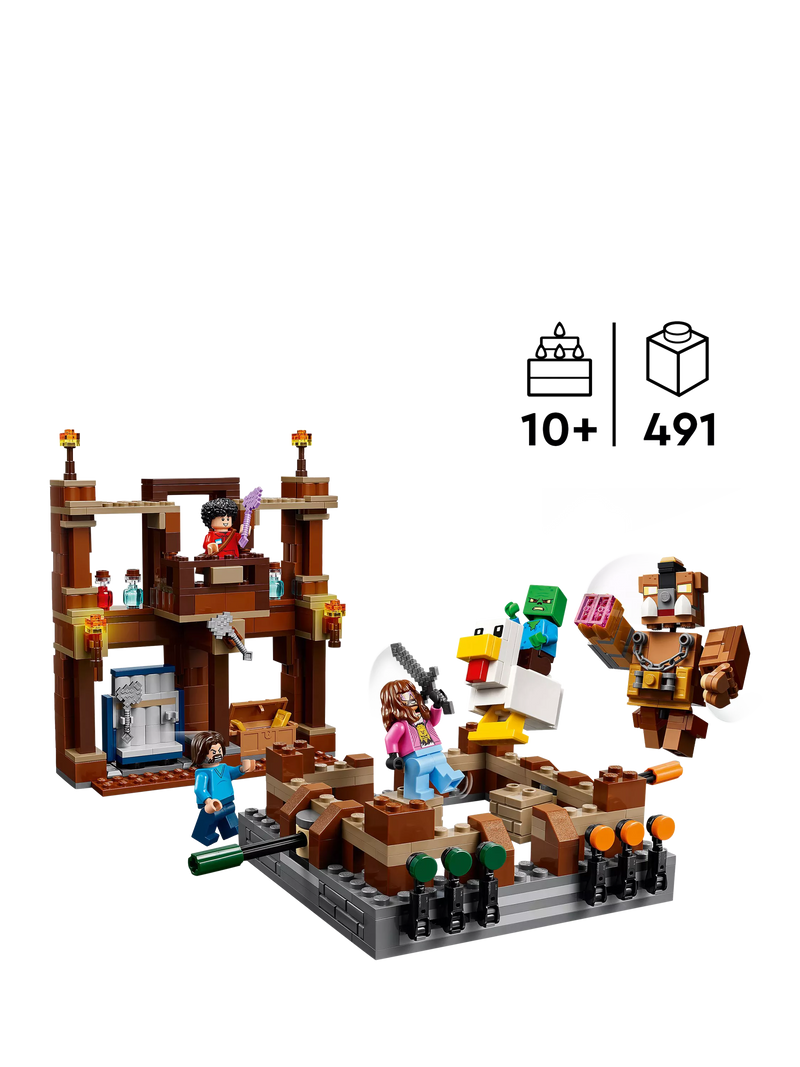 LEGO Minecraft Woodland Mansion Fighting Ring, UK version