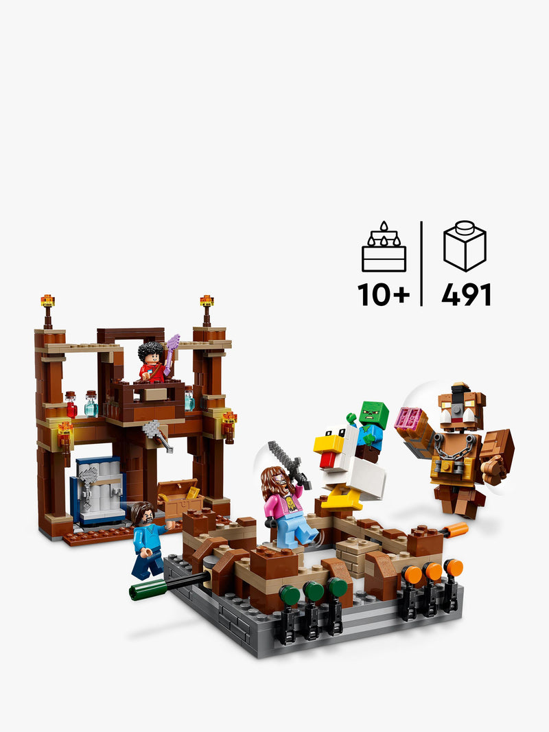 LEGO Minecraft Woodland Mansion Fighting Ring, UK version