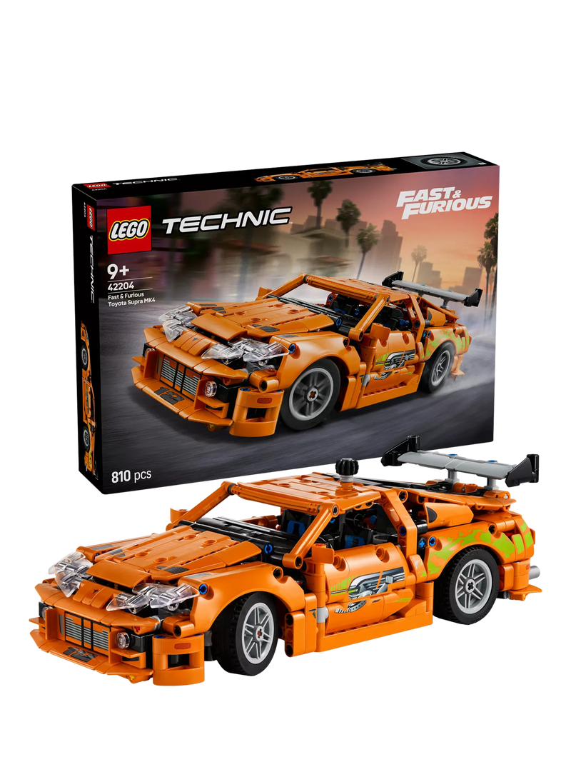 LEGO Technic Fast & Furious Toyota Supra MK4 model car building set, UK version