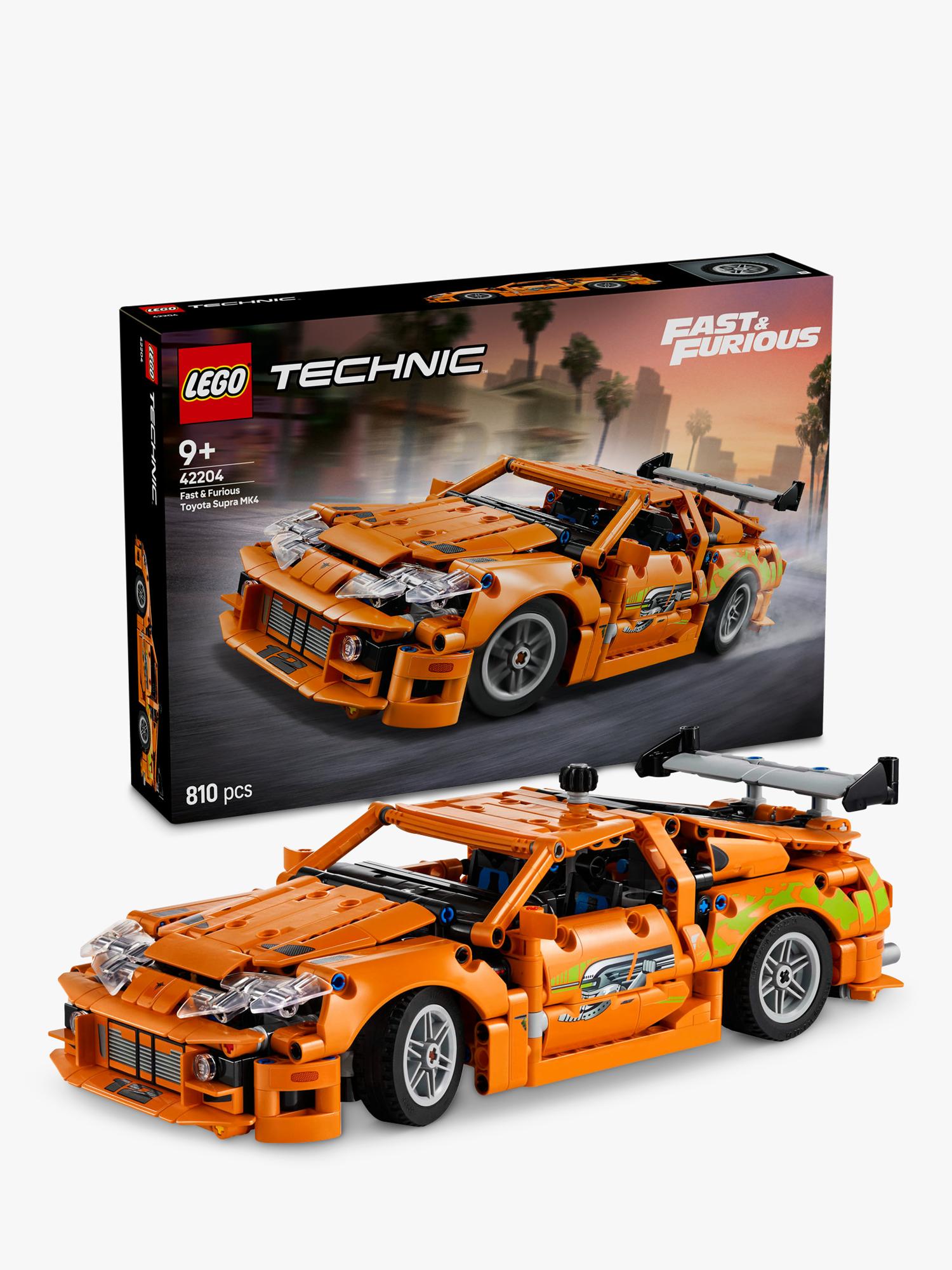 LEGO Technic Fast & Furious Toyota Supra MK4 model car building set, UK version