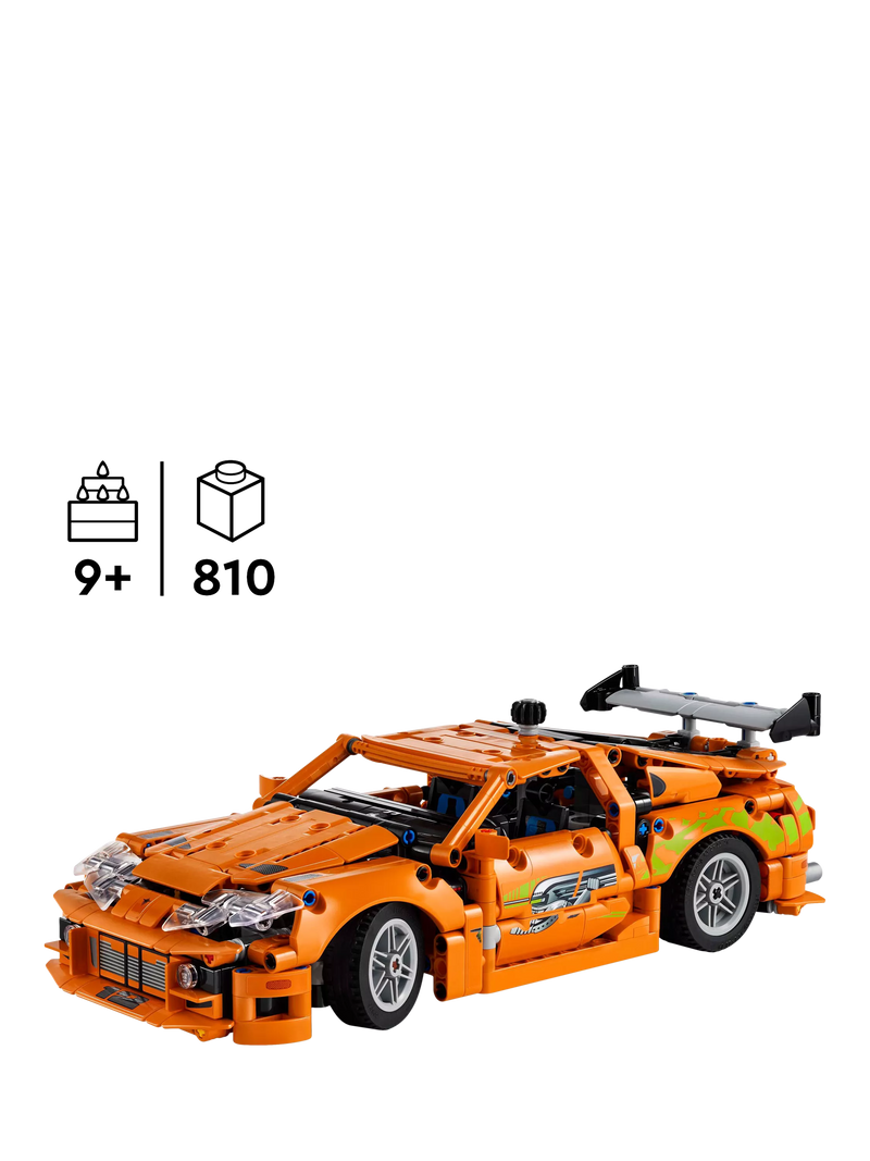 LEGO Technic Fast & Furious Toyota Supra MK4 model car building set, UK version