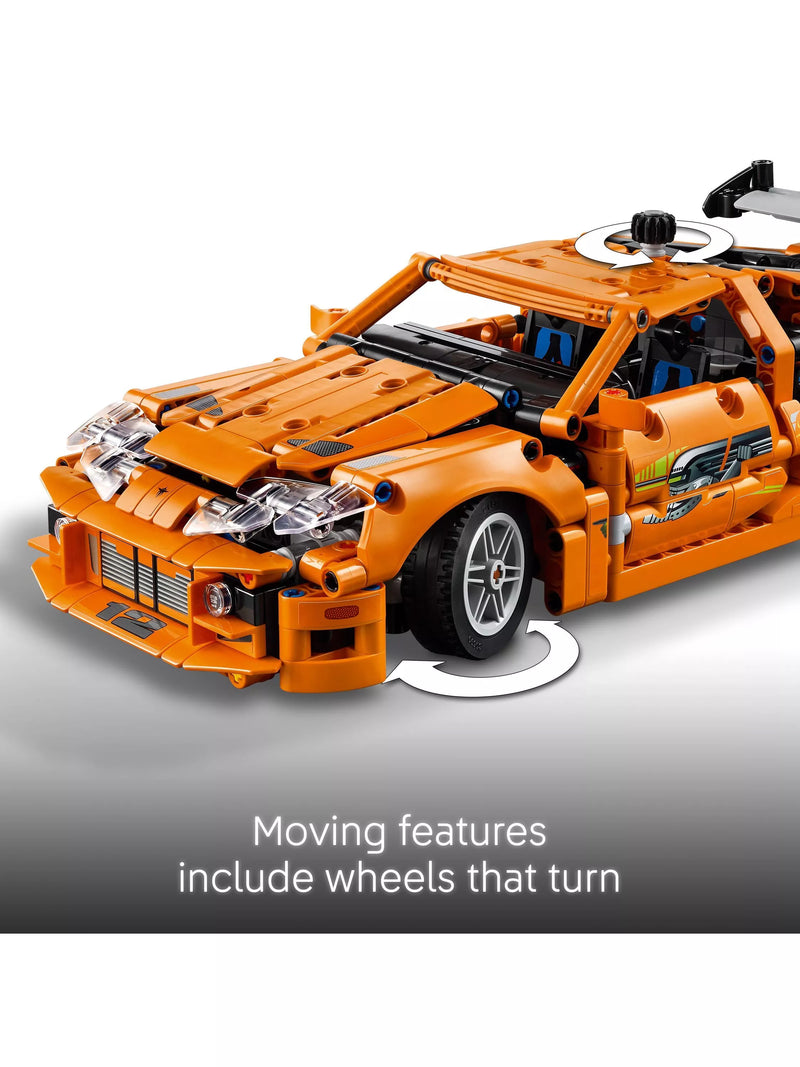 LEGO Technic Fast & Furious Toyota Supra MK4 model car building set, UK version