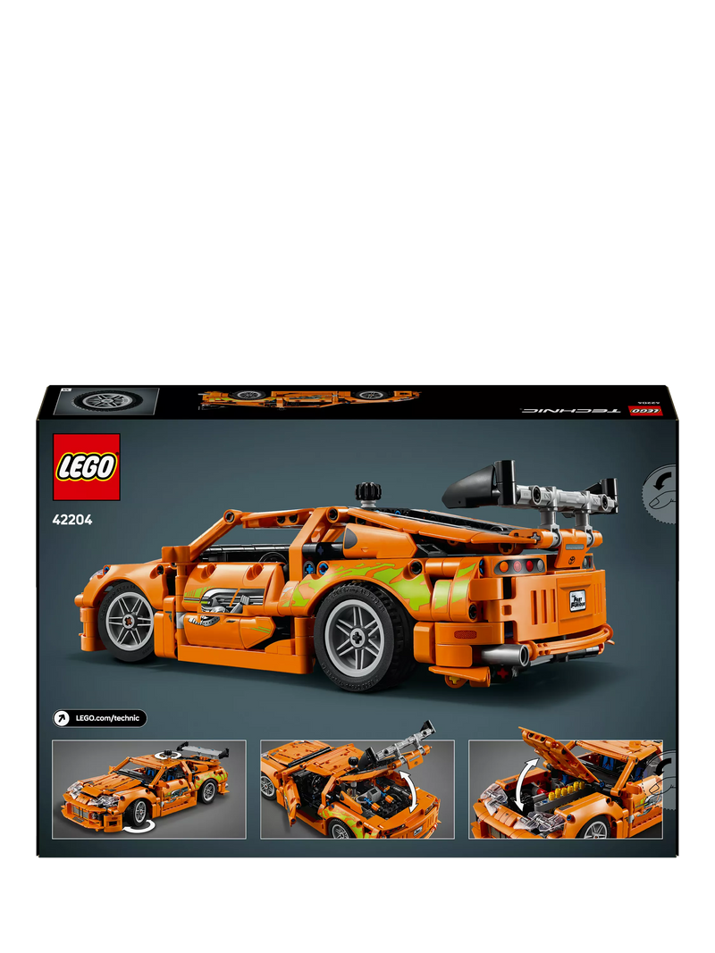 LEGO Technic Fast & Furious Toyota Supra MK4 model car building set, UK version