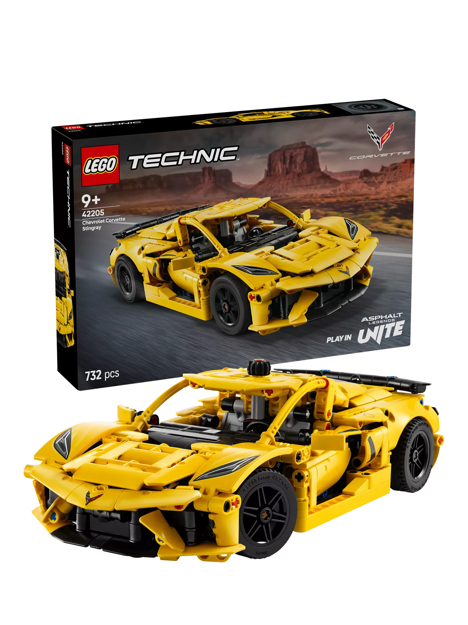 LEGO Technic Chevrolet Corvette Stingray 732-piece building set - British product