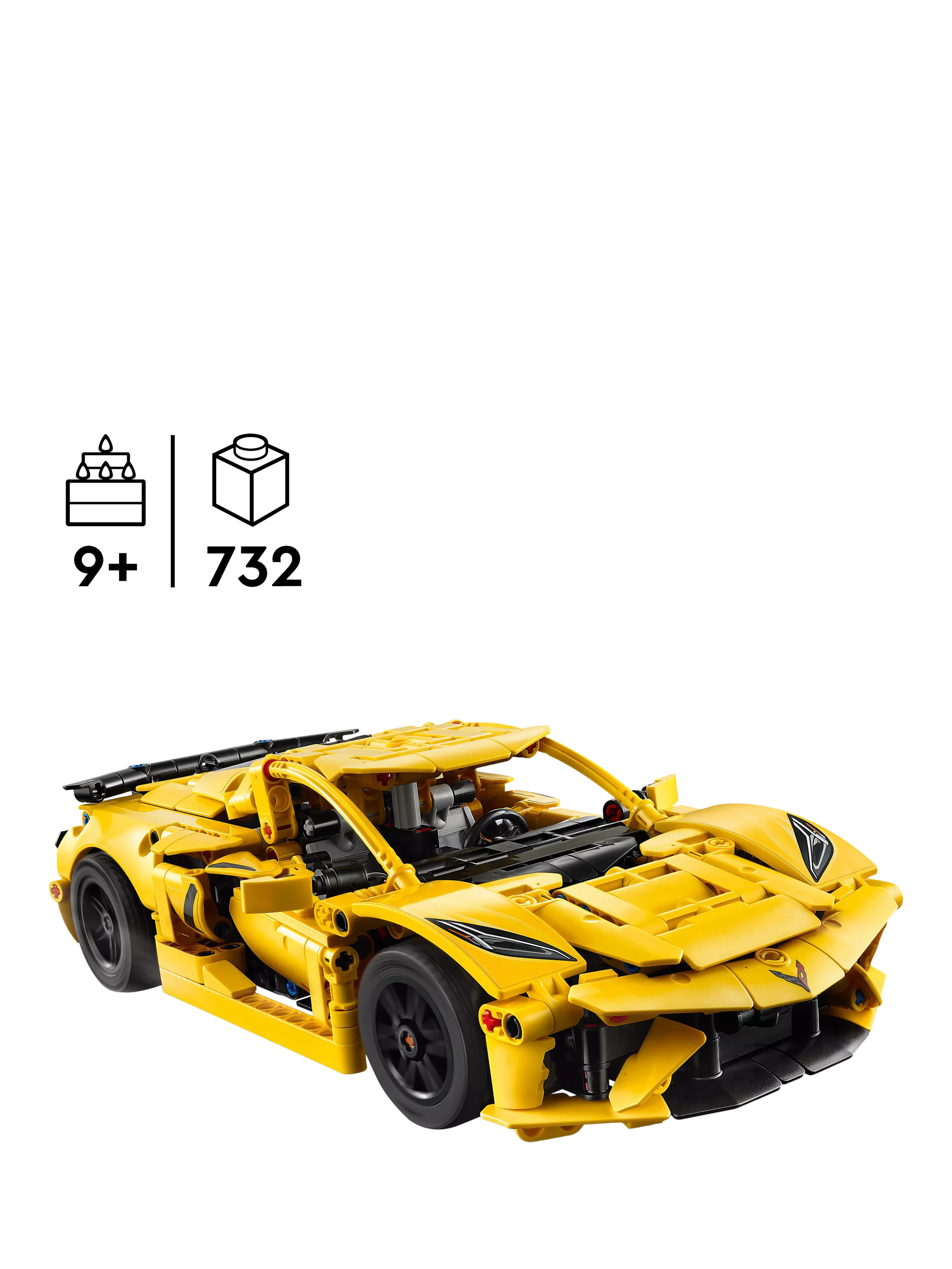 LEGO Technic Chevrolet Corvette Stingray 732-piece building set - British product