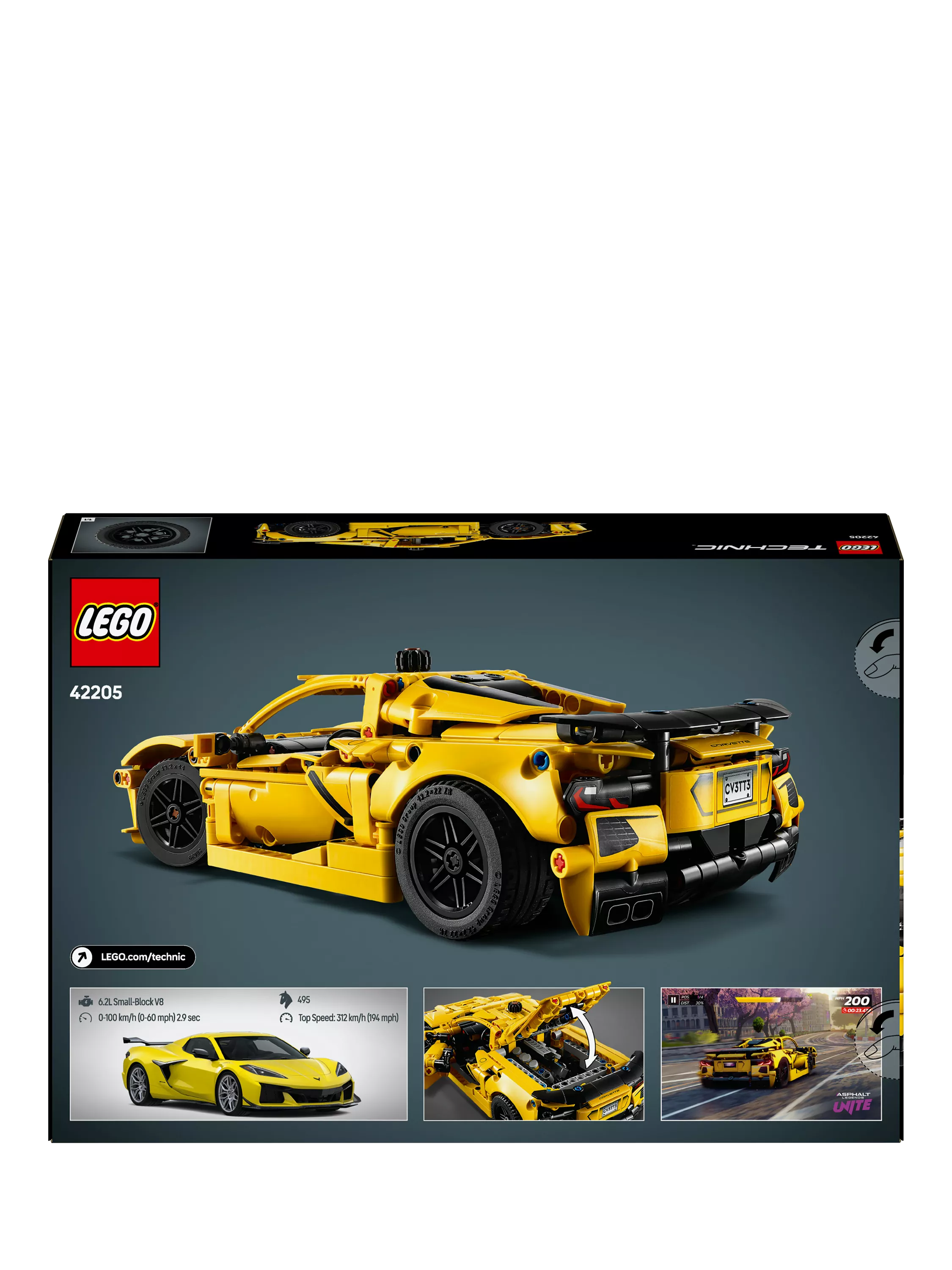 LEGO Technic Chevrolet Corvette Stingray 732-piece building set - British product