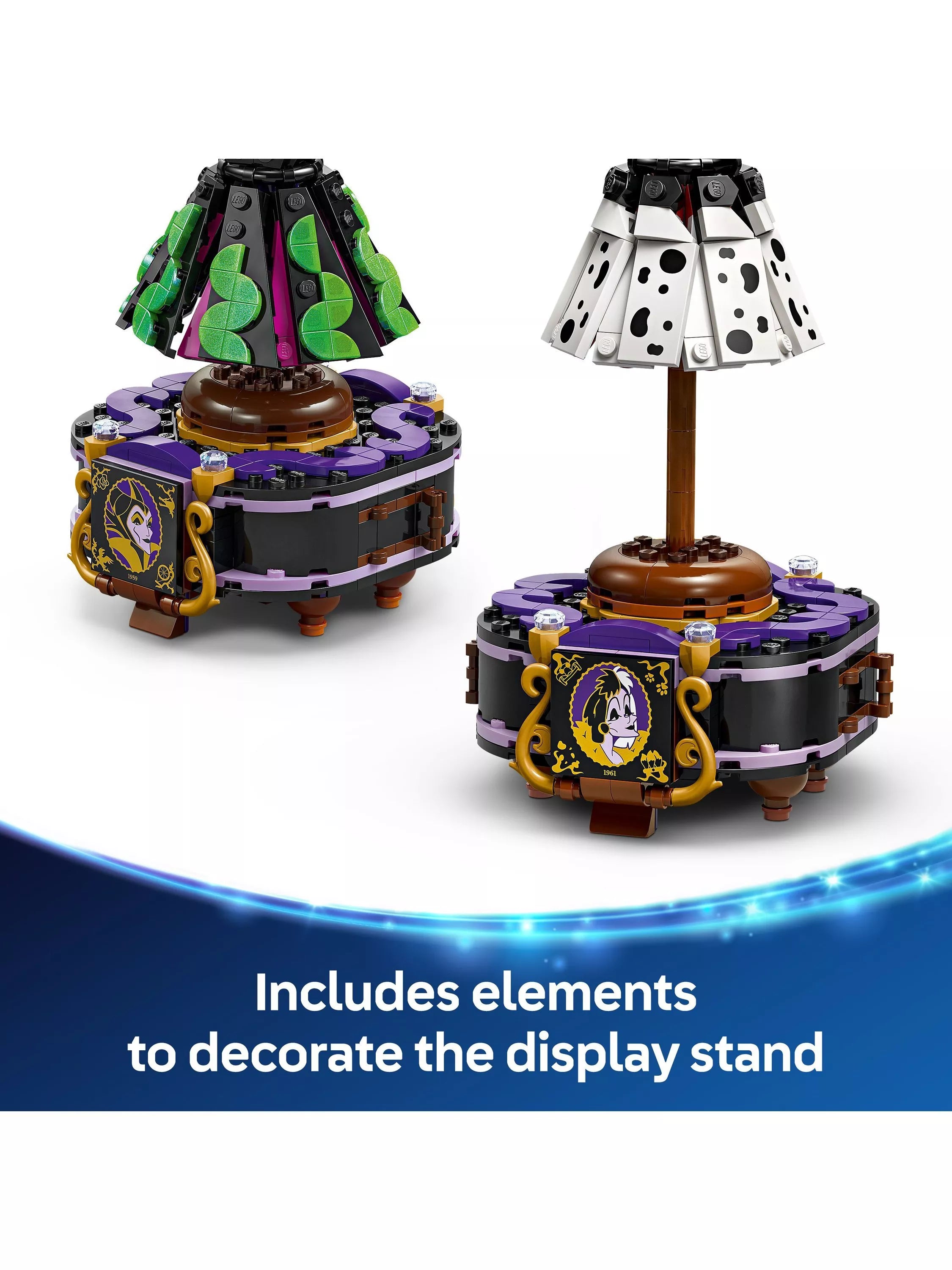 LEGO Disney building set Maleficent Cruella dresses 524 pieces (British brand)
